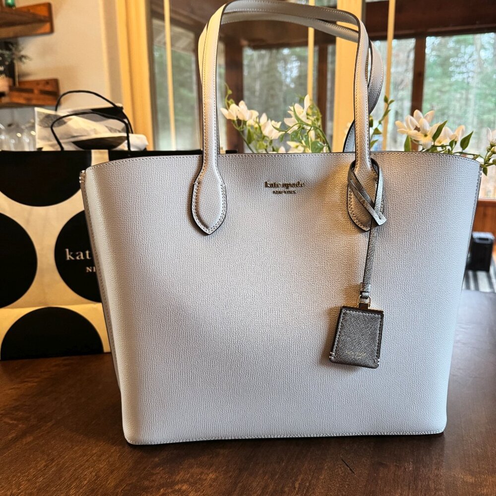 Kate Spade Large Suite Work Tote Crossgrain Leather - Stone Path Multi KF895